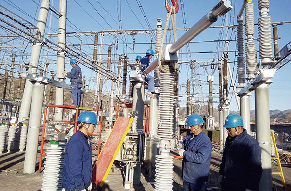 承德220KV周營子、隆城、袁莊等變電站GW7型隔離開關(guān)導電更換工程